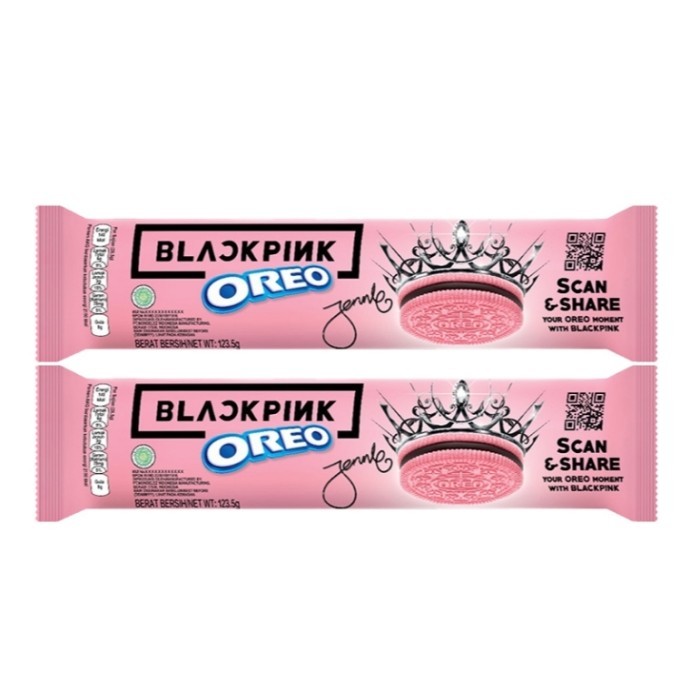 

OREO BLACKPINK Biskuit Sandwich 123,5 g x 2 pcs