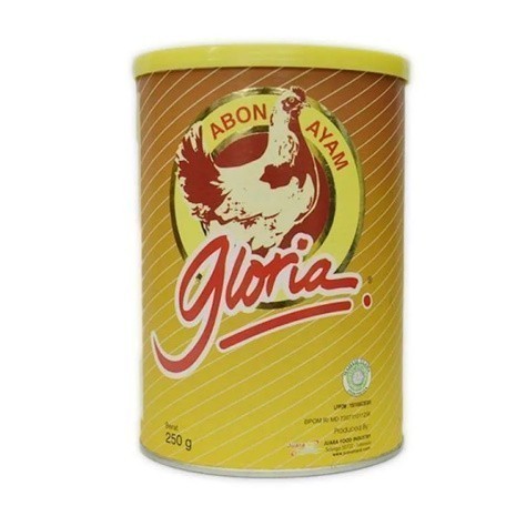 

Gloria Abon Sapi Ayam 250gr Abon Kaleng