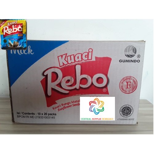 

Kuaci Rebo Milk [13gram/200 pcs/1 karton ]