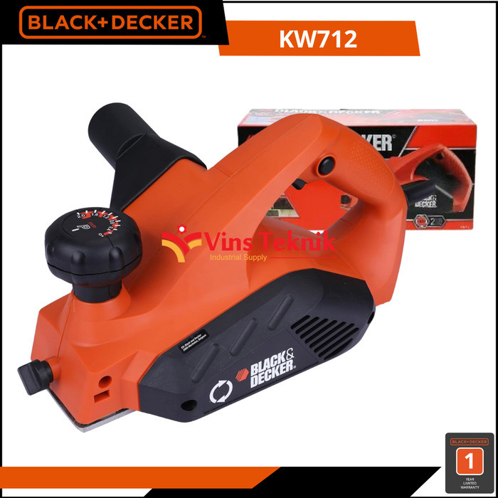 PROMO MESIN SERUT KAYU KETAM PLANER KW712 BLACK+DECKER KW 712