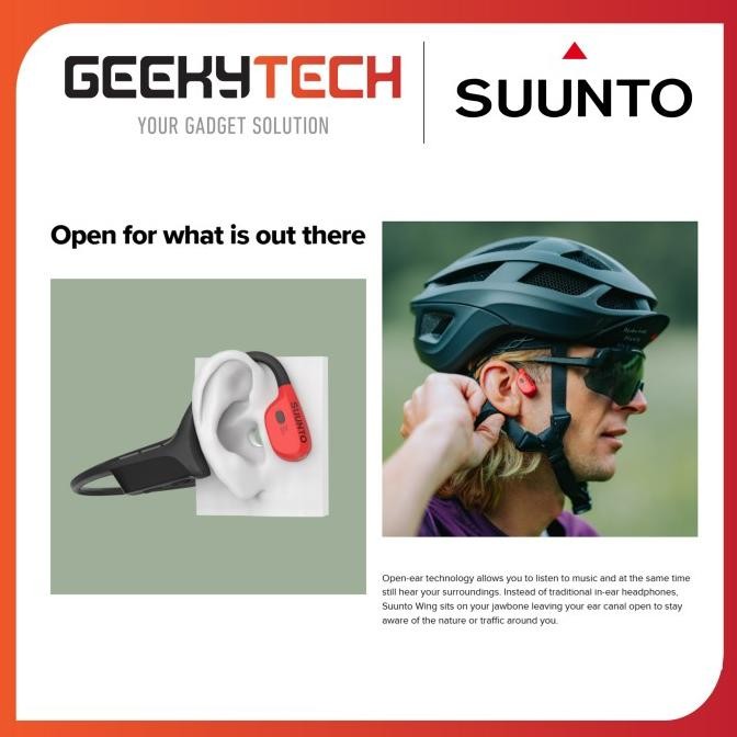 Promo Suunto Wing Premium Open Ear Bone Conduction Headphones - Garansi Resmi 2 Tahun