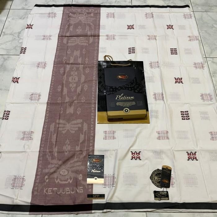 Sarung Ketjubung Platinum Spp Gold Putih Terlaris 100 % Original