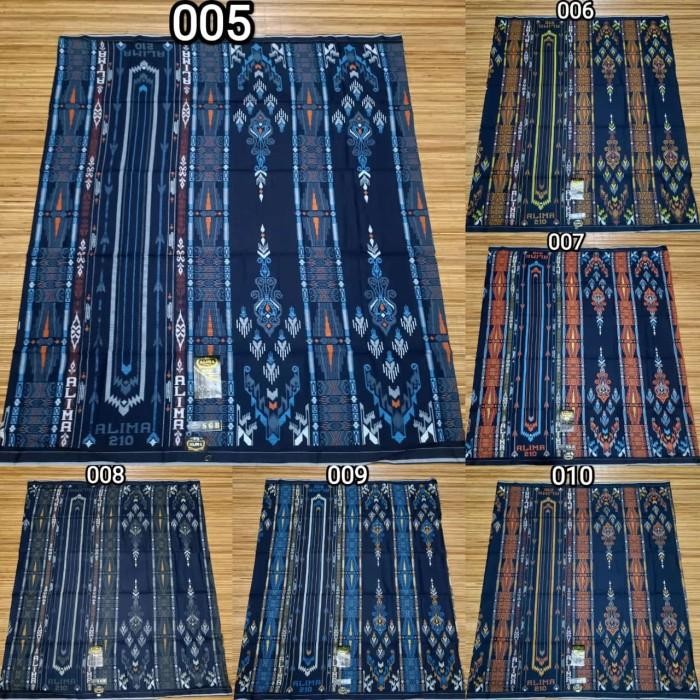 Sarung Alima 210 Original Bahan Rayon Motif Bhs New 100 % Original