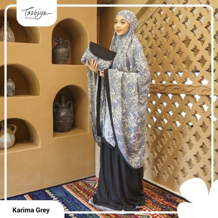 Mukena Tazbiya Karima 2In1 Mukena Rayon All Size Fit To Jumbo Termurah 100 % Original