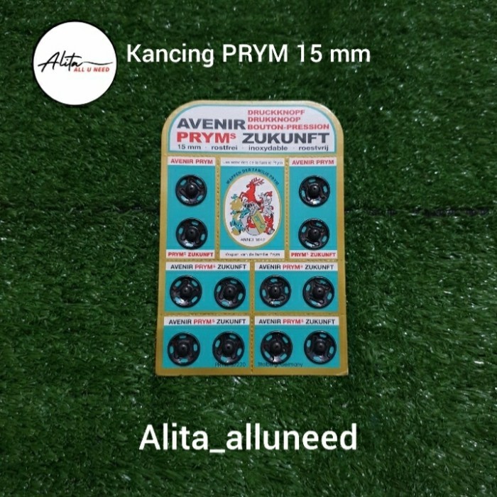 Kancing Jepret PRYM 15 mm/ Kancing Cetet 15 mm/ Kancing Cetet PRYM 15 mm