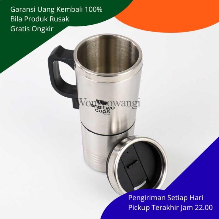 TERBARU Gelas Teko Mug Listrik Pemanas Air Kopi Teh Portable Mobil Car Heating BISA GRAB