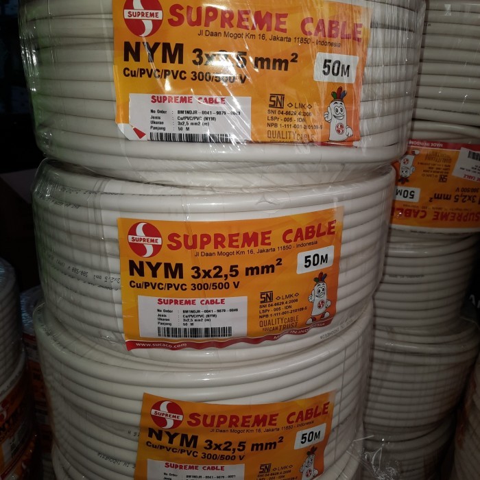 TERBARU kabel nym 3x2,5 supreme @50meter