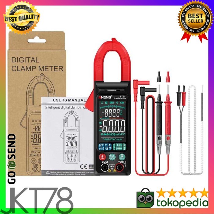 TERBARU ANENG Digital Multimeter Voltage Tester Clamp - ST211