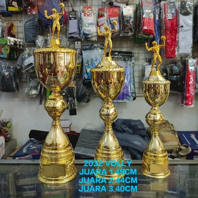 PIALA BOLA VOLLY IMPORT LOGAM FB2032 PATUNG VOLLY 1 SET JUARA 123