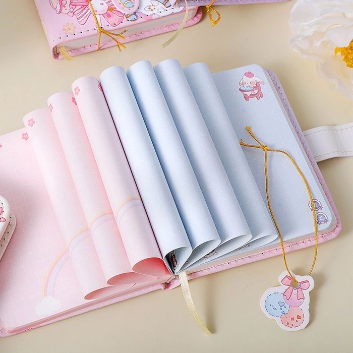 

Magnetic Mini Notebook Buku Diary Havefun Pu Leather Buku Catatan 6442