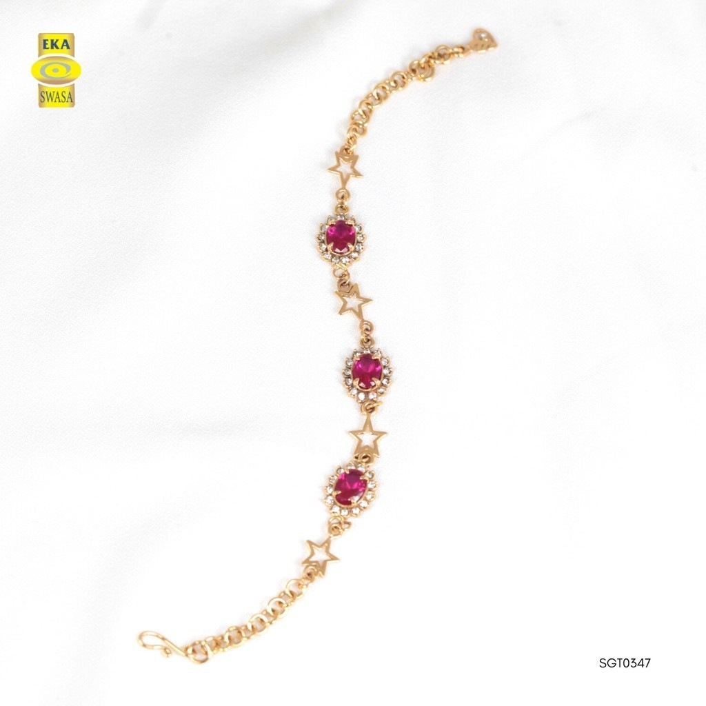 Eka Swasa Gelang Tangan Rantai Ruby  - SGT0347