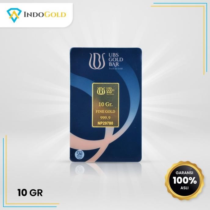 Emas UBS 10 Gram Logam Mulia,Garansi Uang Kembali Include Sertifikat.