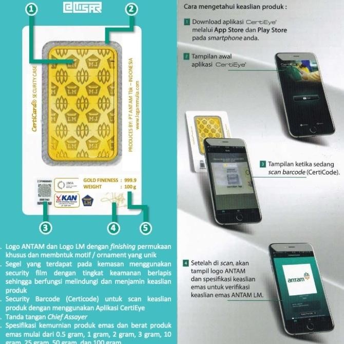 LM Logam Mulia Emas Antam 1 gram gr Kado Ramadhan Lebaran Idul Fitri