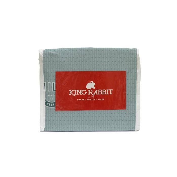 King Rabbit Organic Bamboo Collagen Set Sprei  Sarung Bantal Guling Motif Milomilo Mint New 100 % Or