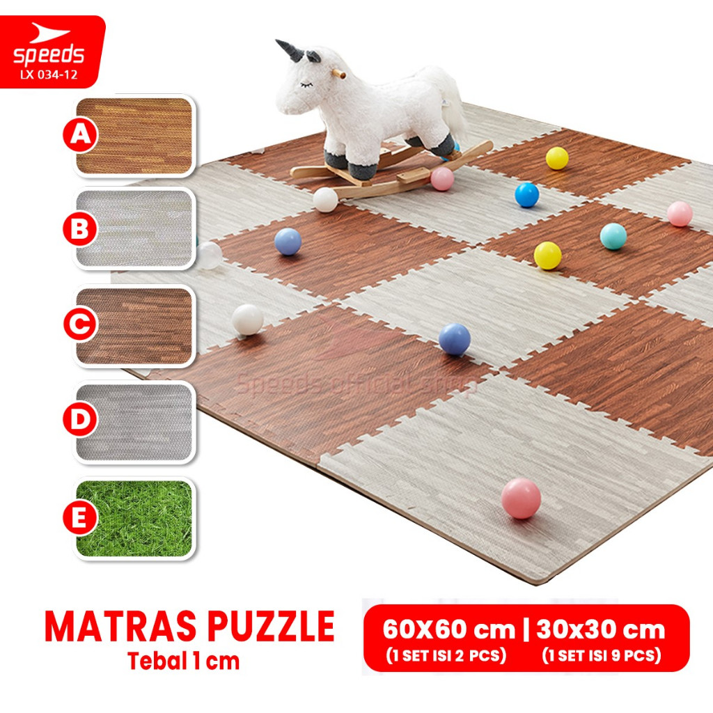 SPEEDS Matras Evamat 60x60cm Matras Puzzle Karpet Puzzle Matras Alas Lantai Evamat  Matras Eva Alas 