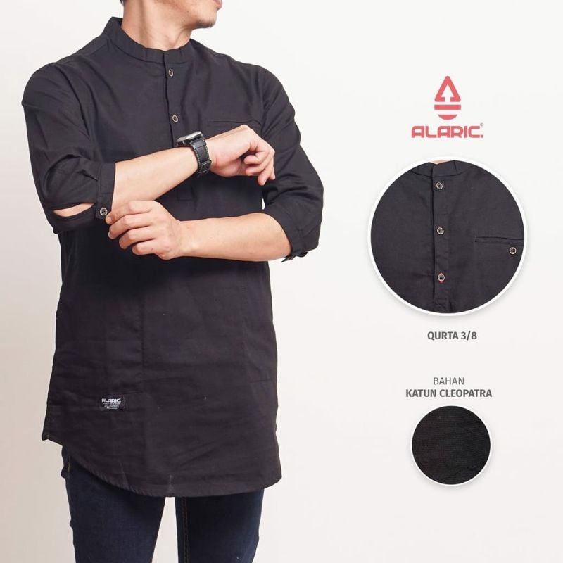 ALARIC KURTA PRIA DEWASA BAJU KOKO KURTA PAKISTAN PAKAIAN MUSLIM PREMIUM