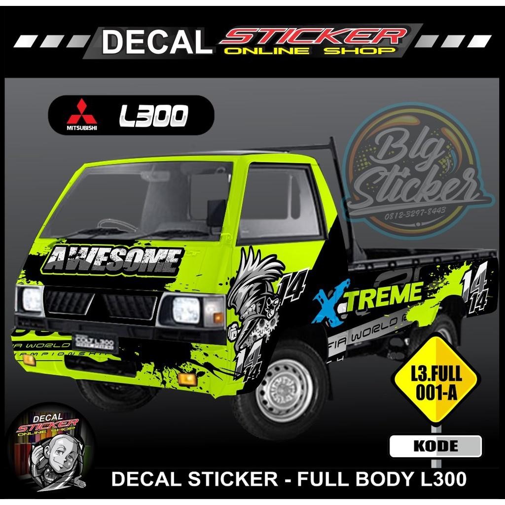 Stiker Mobil Pickup L300 Full Body Decal Print Variasi Xtreme