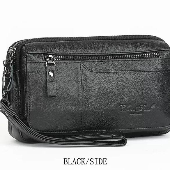 Handbag Kulit Asli Pria Tas Tangan Dompet Hp Tas Genggam