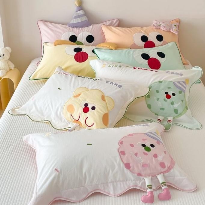 Kamar Tidur Sarung Bantal Anak Cushion Cover Kartun Motif Lucu BEST QUALITY