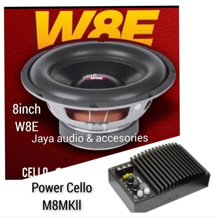 Paket subwoofer Cello W8E-Power monoblok Cello M9