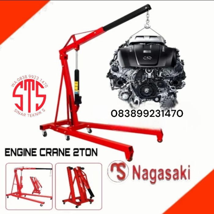 engine crane 2 ton murah/ alat angkat mesin mobil