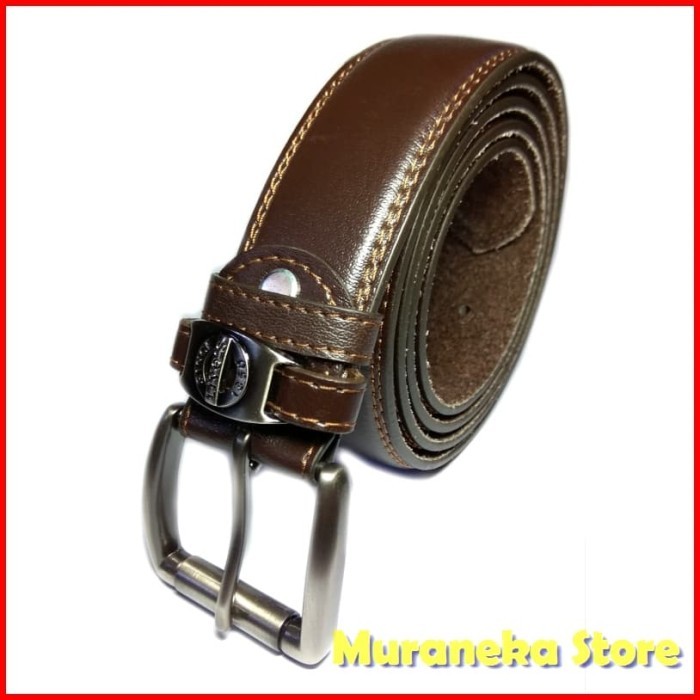 Gesper Big Size Pria Ikat Pinggang Kulit Sabuk Cowok Ban Jumbo Jarum