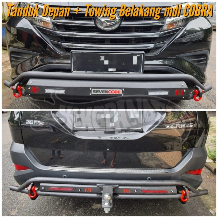 PAKET TANDUK DEPAN TOWING BELAKANG - TOYOTA ALL NEW RUSH - COBRA STYLE