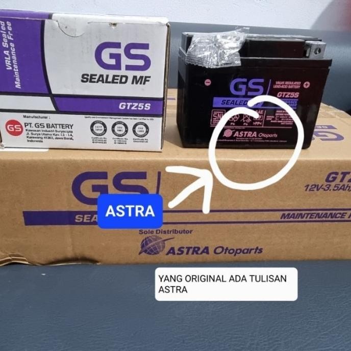 AKI ACCU MOTOR GS ASTRA ORI BEAT VARIO 110 MIO SOUL