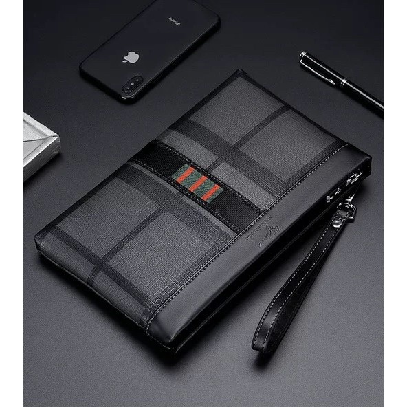 Tas Tangan Kulit Pria Wanita Clutch Bag Yueskangaroo 031