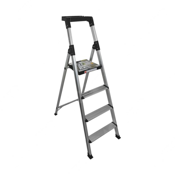 Tersedia Krisbow Tangga Pegangan Aluminium 4 Step