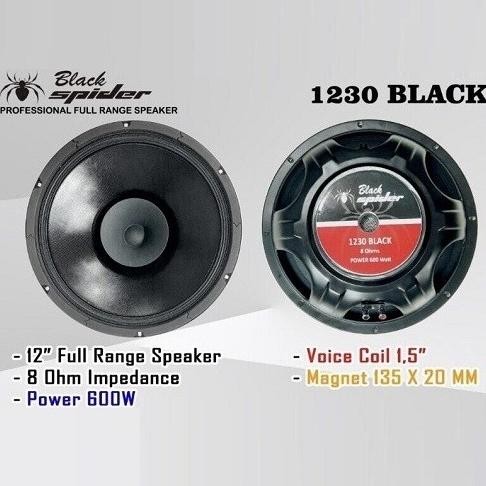 #@#@#@#@] Speaker Black Spider 12" 1230 BLACK Original 12 inchi VC 1.5"inch 600W 8R Profesional Spea