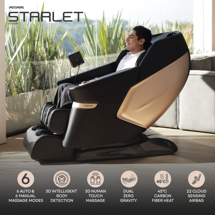 KURSI PIJAT ADVANCE TERBARU AMARI STARLET MASSAGE CHAIR