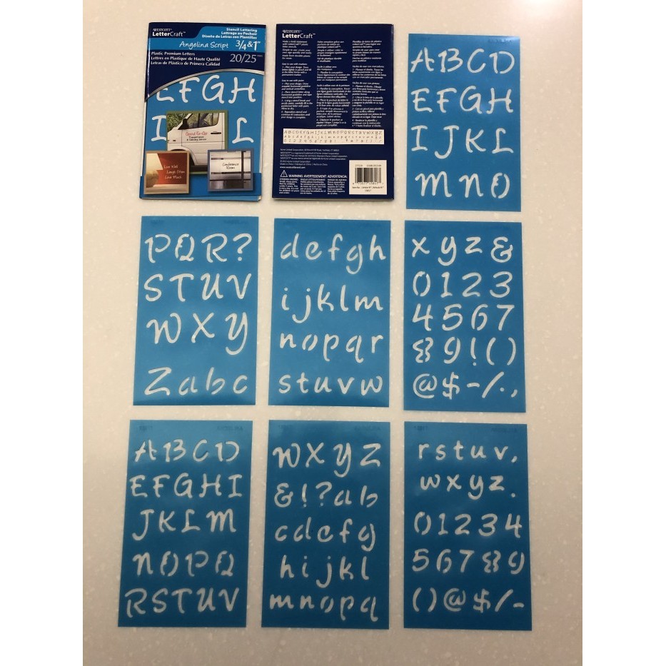 

HOT SALE! Stencil Lettering / Plastic Premium Letters / Stensil / Scrapbooking