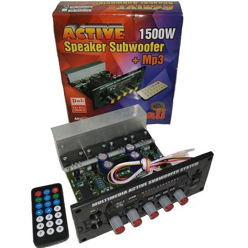 {{{{}}] Kit Speaker Active Subwoofer System 1500W PMPO + MP3 Remote TR SANKEN