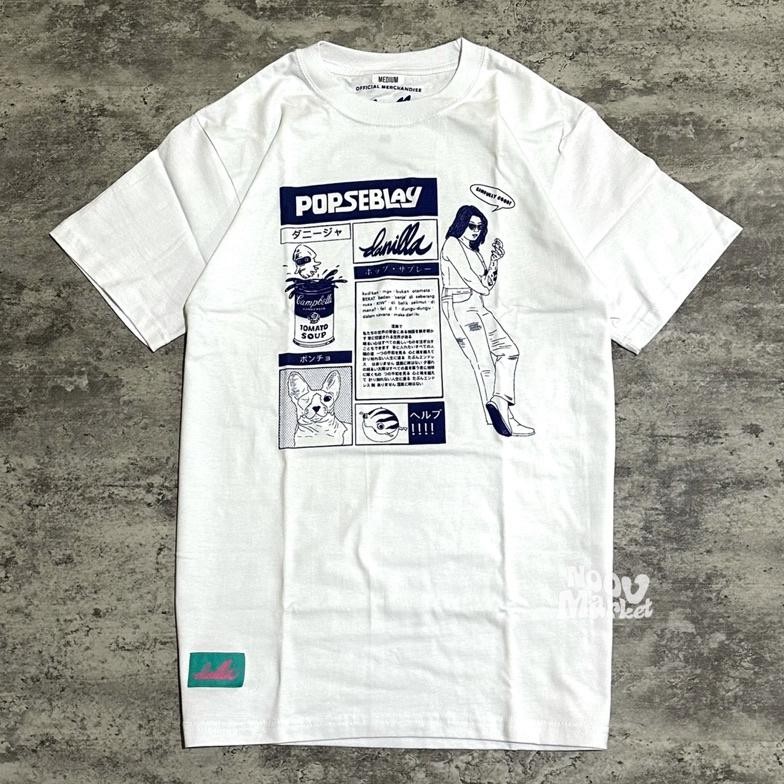 Terbaru Kaos CodDanilla Hungry For Blue Tshirt White Original Merchandise Oke T Shirt Terlaris