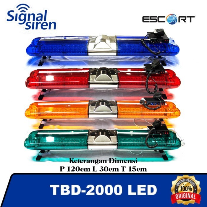 Lightbar 2000 Led Escort Lampu Sirine Polisi Ambulan Ambulance