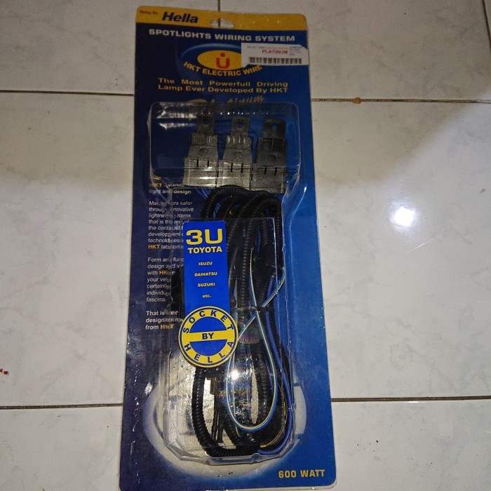 HELLA Kabel Set Lampu Platinum 3 Relay 2 Lampu
