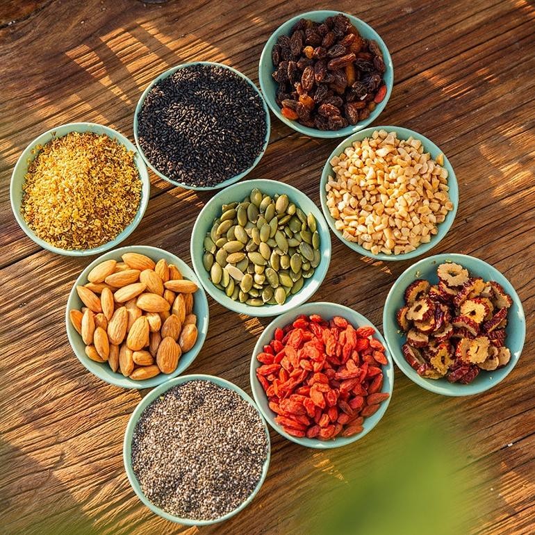 

Lotus root powder bubuk akar teratai varian HUA HUA Extra buah&kacang