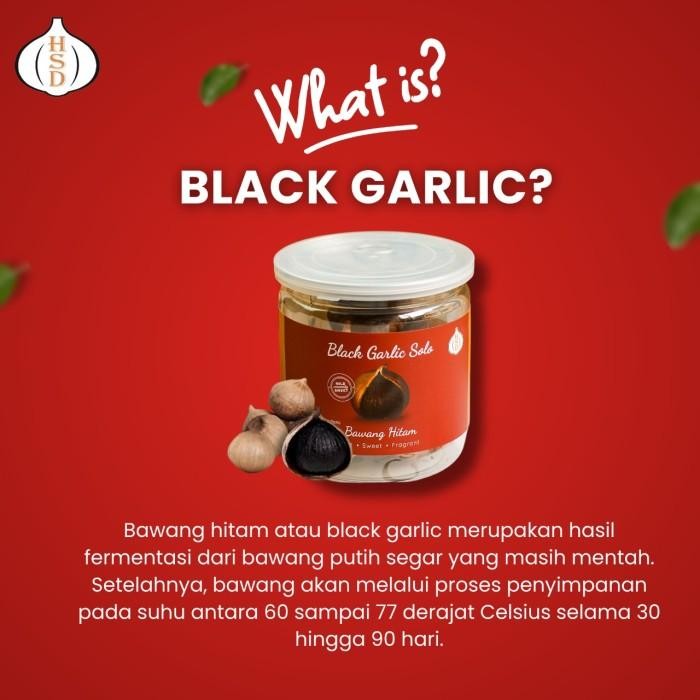 

3 Botol Black Garlic Solo ( Bawang Hitam Tunggal) 220 Gr New 100 % Original