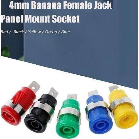 +++++] Terminal Socket Banana Plug Panel Jack 4mm Insulated Binding Post