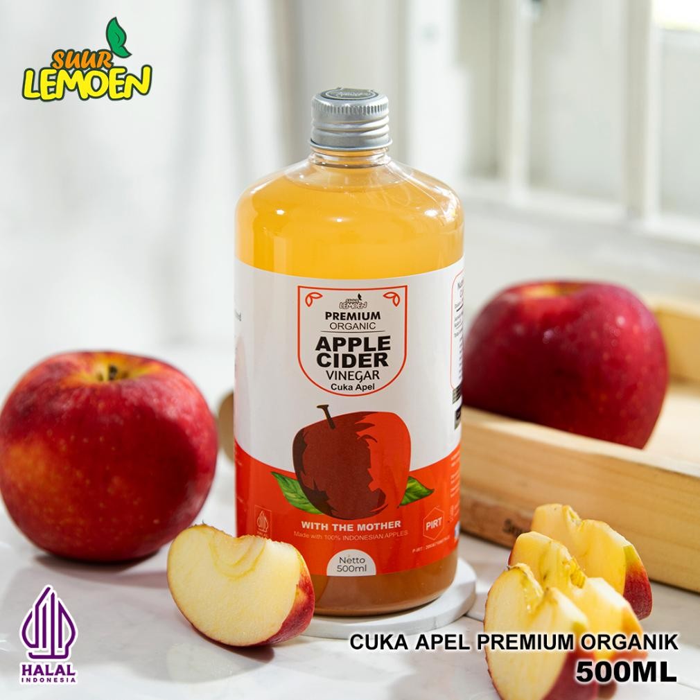 

CUKA APEL Vinegar 1 Liter | Pum CUKA APEL Organik With The Mother Untuk Alami