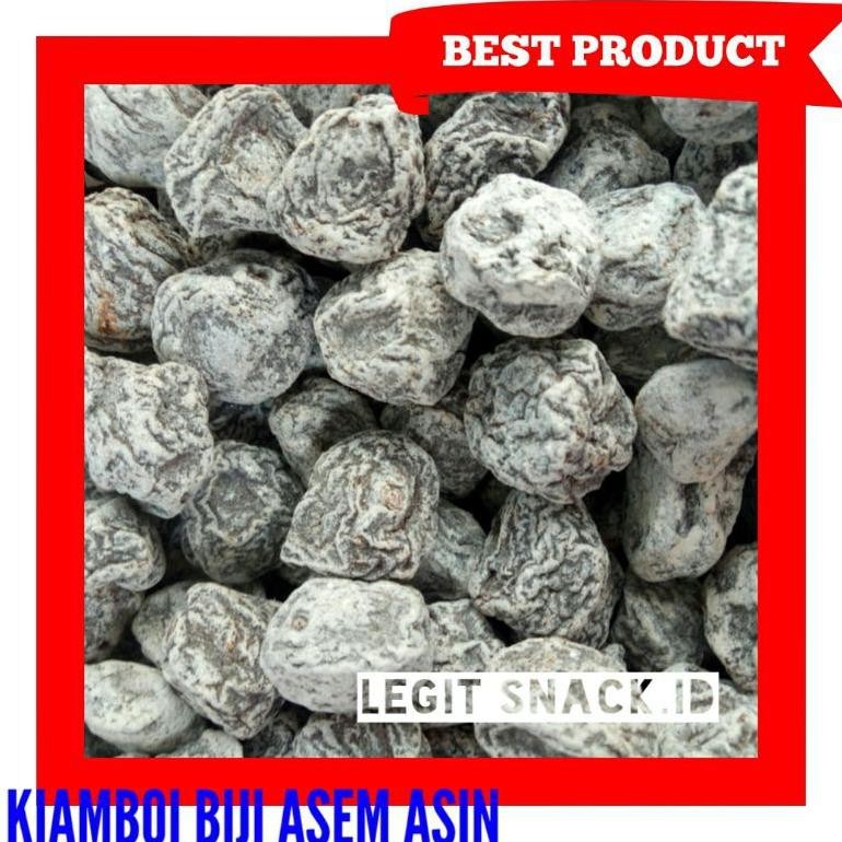 

Kiamboi Biji Asem Asin Manis / White Prune / Asinan Kiamboy Putih Biji / Manisan Plum Putih