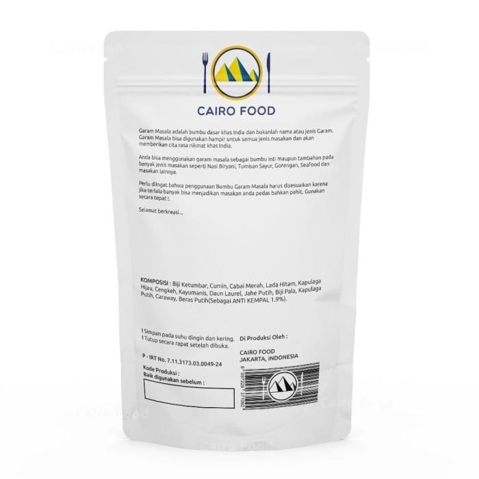 

Bumbu Garam Masala Cairo Food - 1 Kg Terlaris 100 % Original
