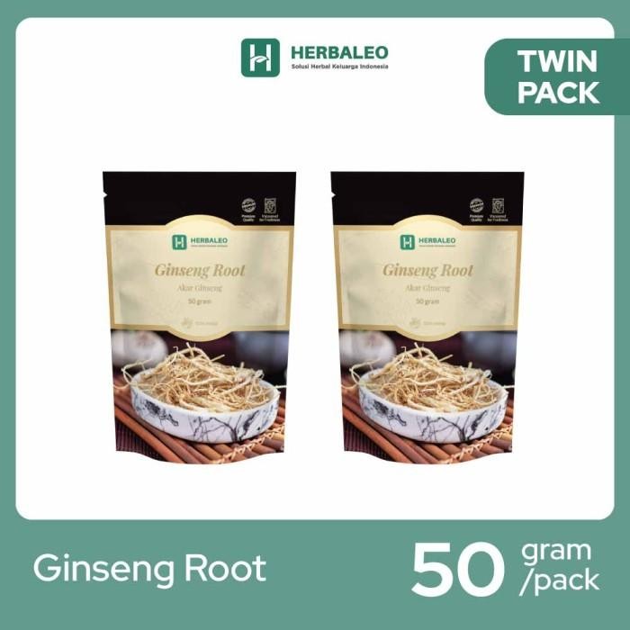 

Twinpack - Herbaleo Ginseng Root 50 Gram ( Akar Ginseng ) Termurah 100 % Original