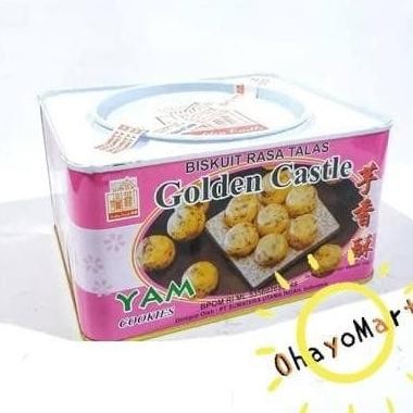

Golden Castle yam Biskuit Keladi/ Biskuit Rasa Talas Keleng / Yam Cookies 700g