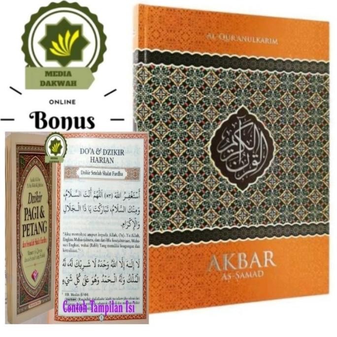 Mushaf Al Quran AKBAR AS-SAMAD + BONUS AlQuran Jumbo Ukuran Besar A3 terlaris