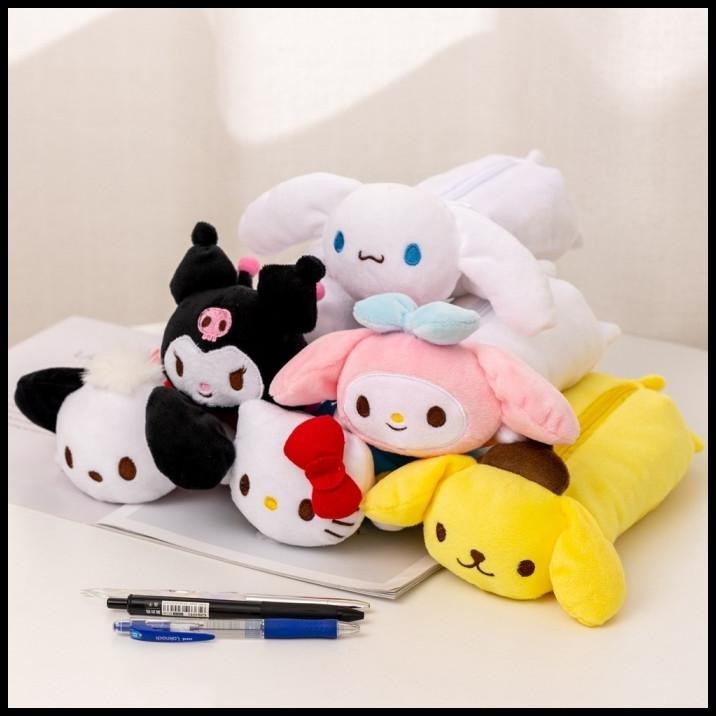 

Tempat Pensil Alat Tulis Boneka Cinnamoroll Kuromi Melody Pompompurin