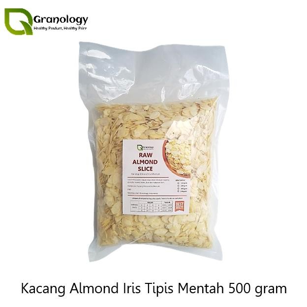 

Almond Slice Raw / Almond Iris Tipis Mentah - 500 gram