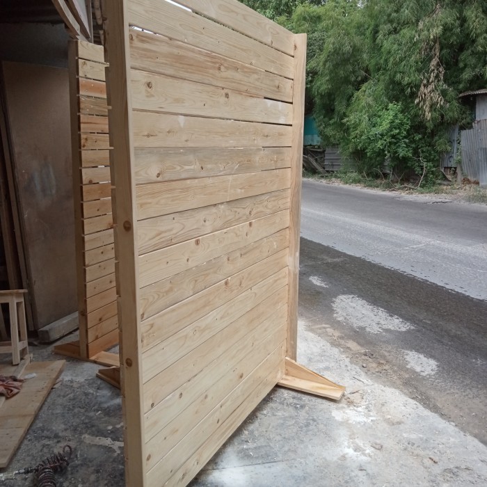 Partisi Penyekat Ruangan Kantor Rumah Kayu Jati Belanda Terlaris