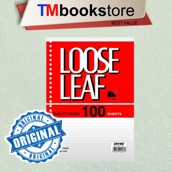 

LOOSE LEAF B5-7026 100 SHEET JOYKO